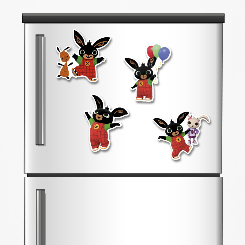 Ξύλινα μαγνητάκια Bing 5cm/ 4τμχ