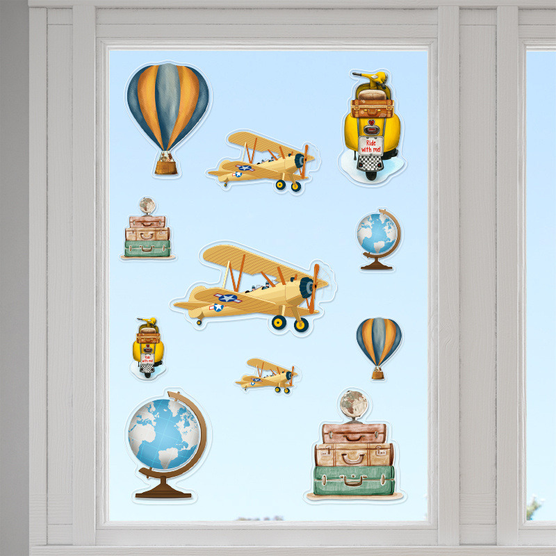 Αυτοκόλλητα τζαμιού Ταξίδια /10 τμχ