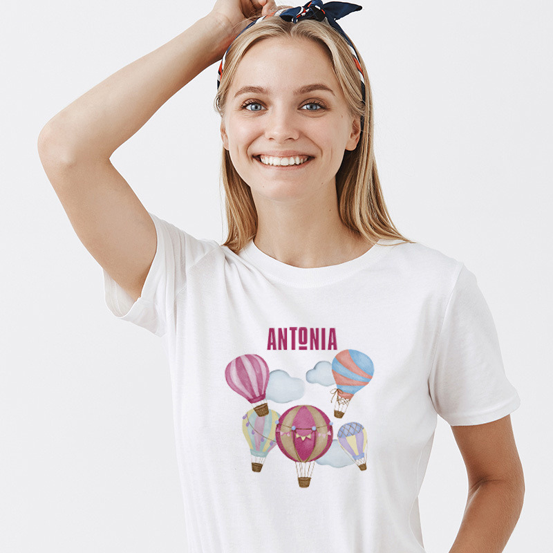 Γυναικείο T-shirt Αερόστατο για την Μαμά με όνομα