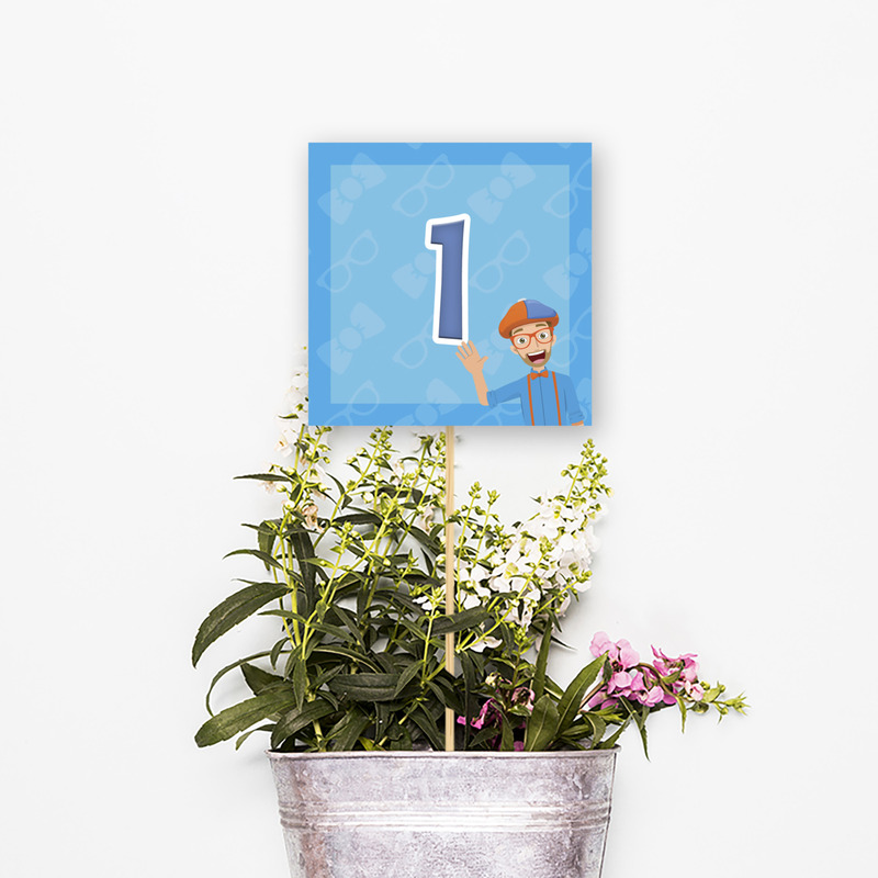 Αρίθμηση τραπεζιού Blippi τετράγωνο