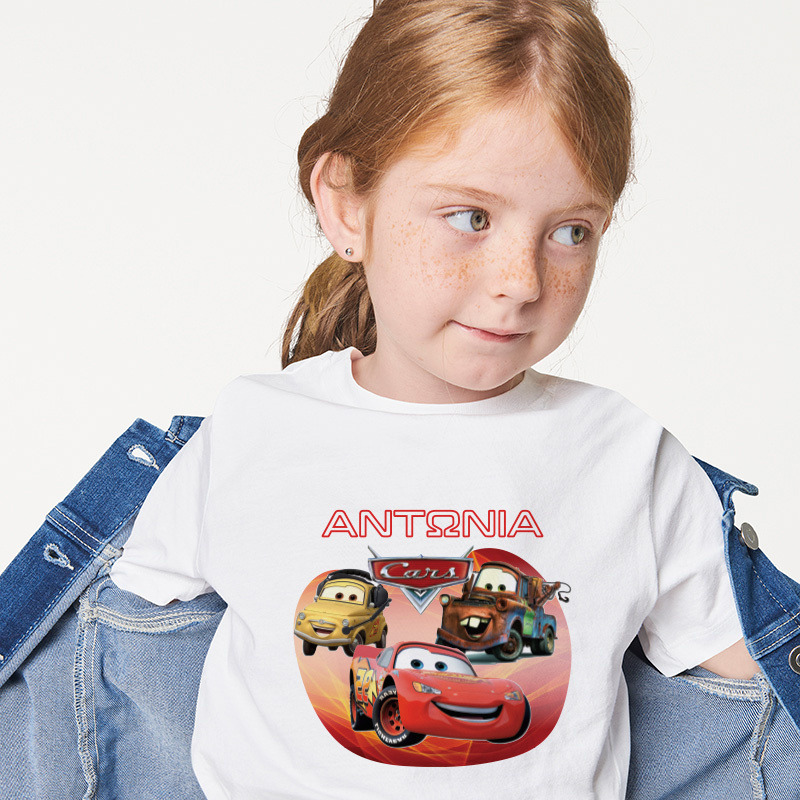 Παιδικό T-shirt McQueen για κορίτσι με όνομα