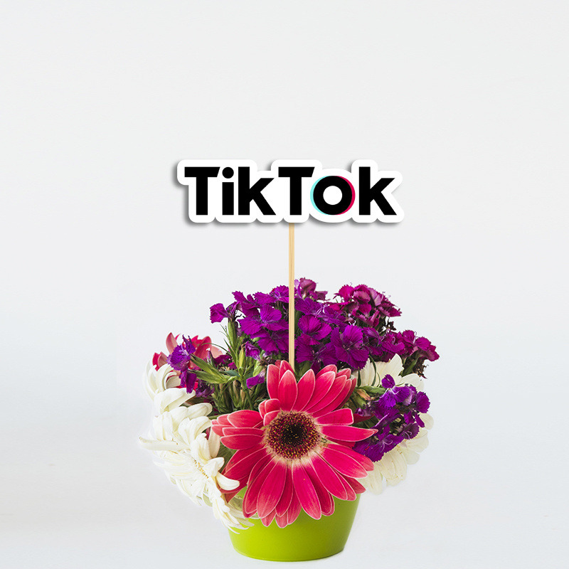 Διακοσμητικό Topper TikTok χάρτινο 20cm
