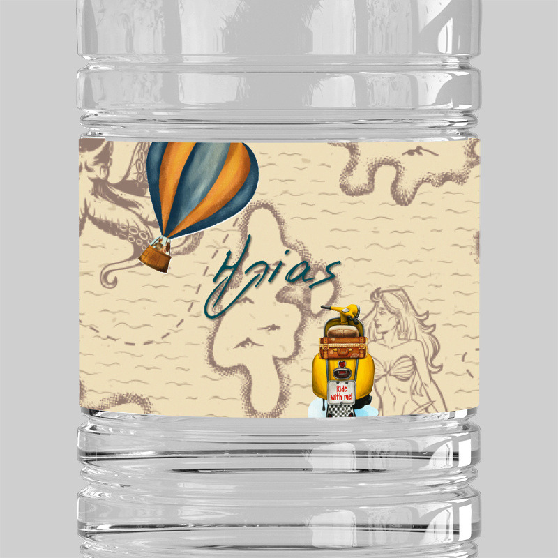 Ετικέτες νερού με όνομα Ταξίδια / 8 τμχ