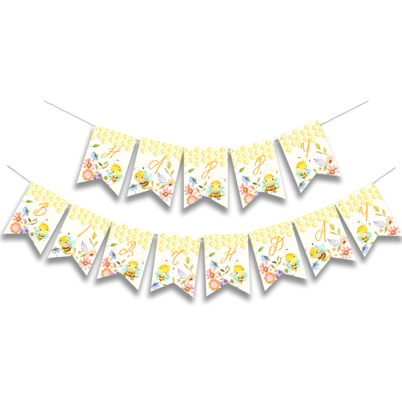 Γιρλάντα Γράμματα Μέλισσα Happy Birthday
