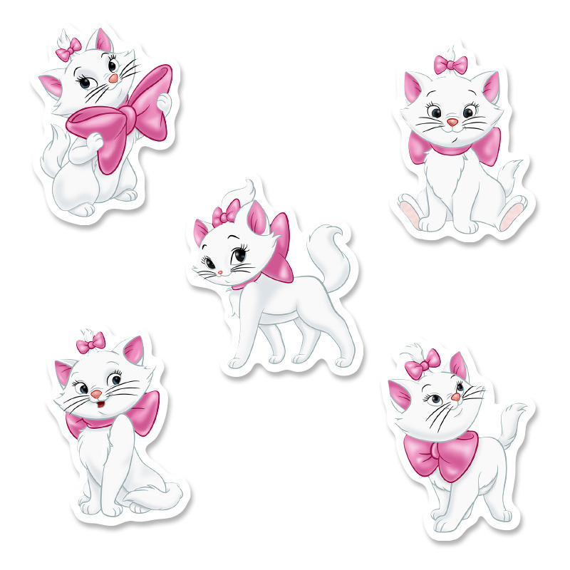 Αυτοκόλλητα Αριστόγατες Μαρί 10cm / 8τμχ