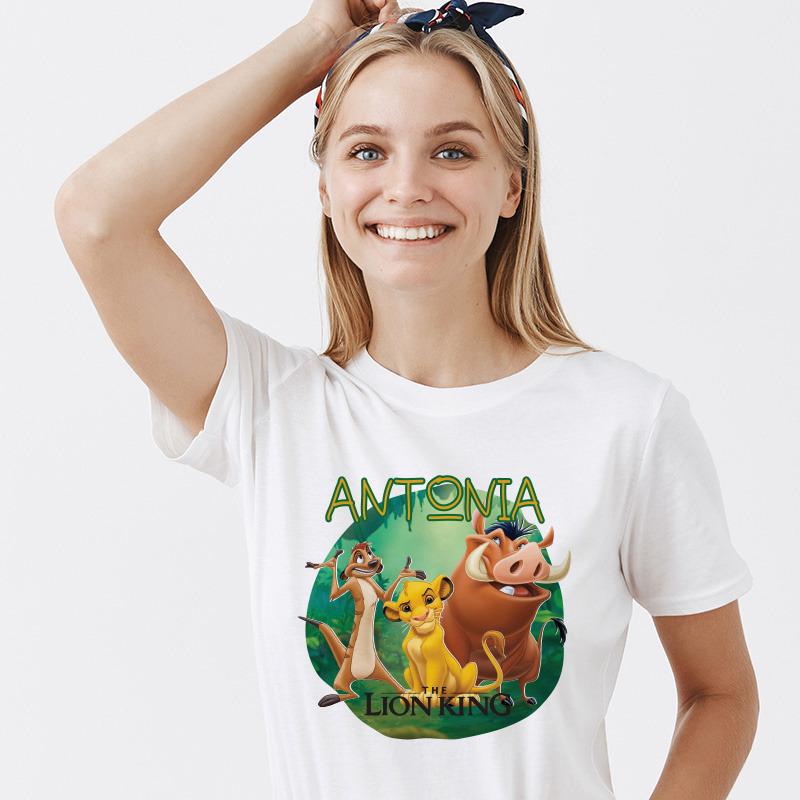 Γυναικείο T-shirt Lion King για την Μαμά με όνομα