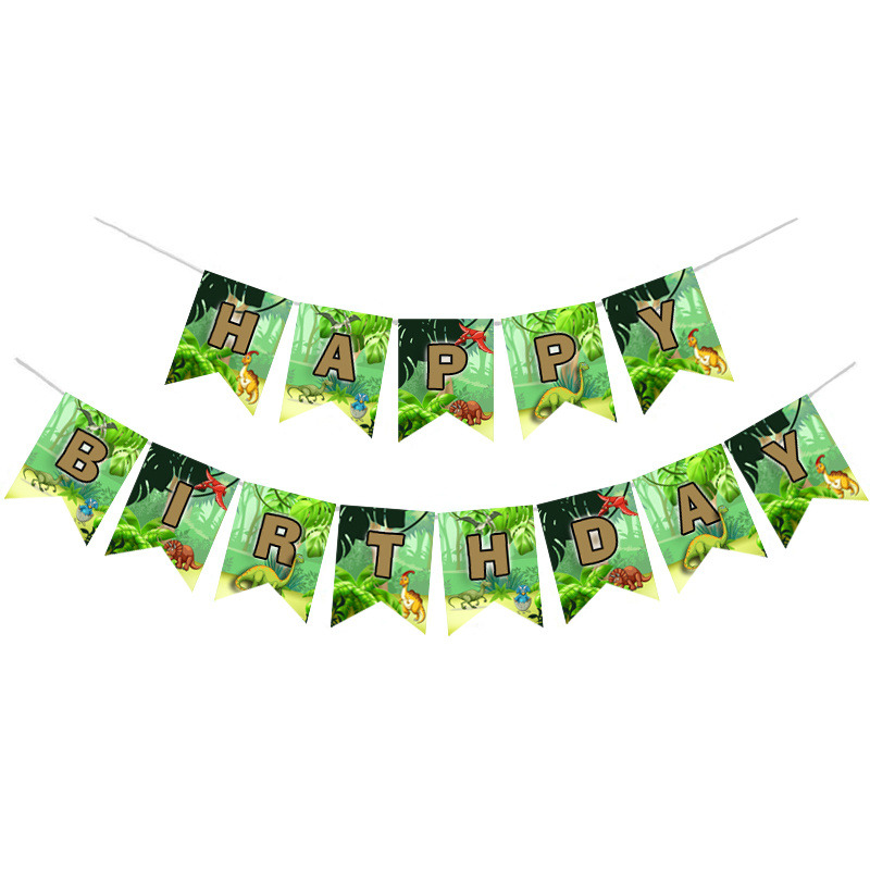 Γιρλάντα Γράμματα Δεινόσαυροι Happy Birthday