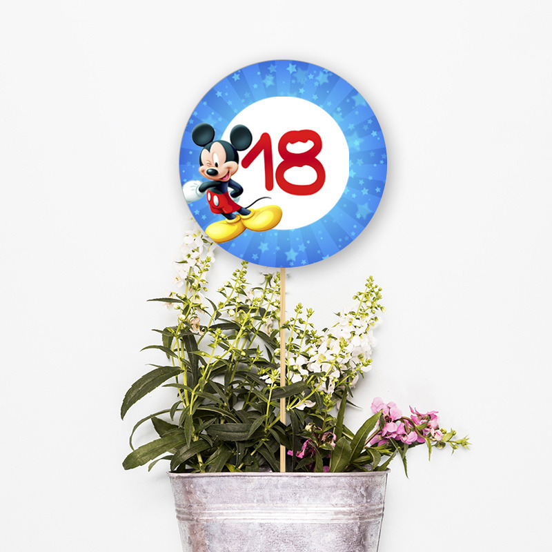 Αρίθμηση τραπεζιού Mickey κύκλος 13cm