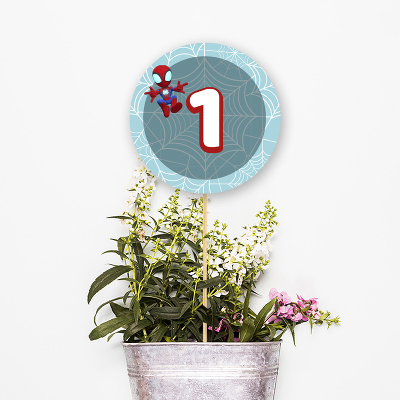 Αρίθμηση τραπεζιού Spidey κύκλος 13cm