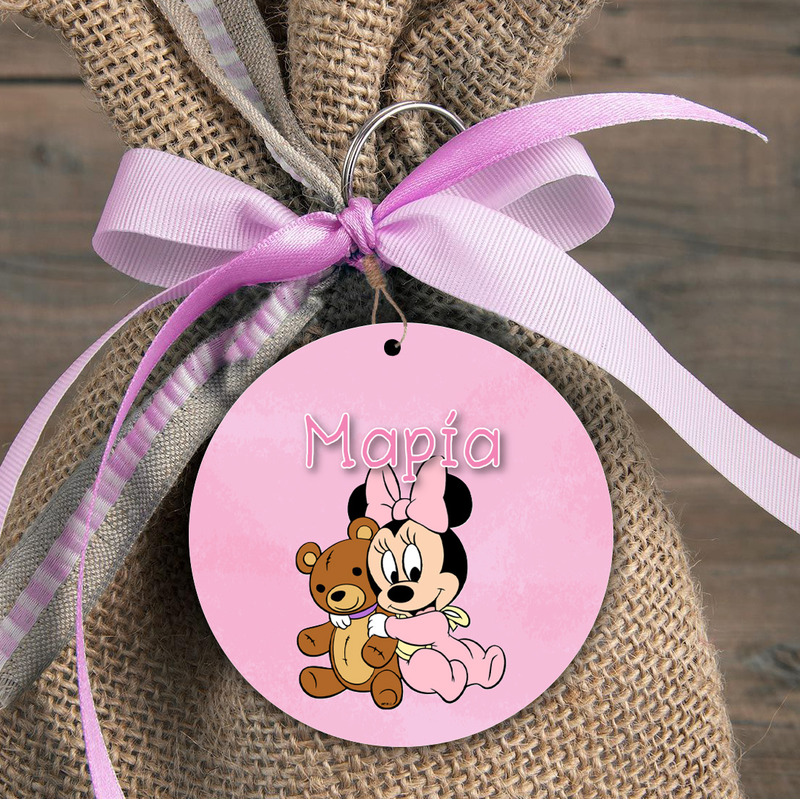 Ξύλινη φιγούρα Baby Minnie για μπομπονιέρα