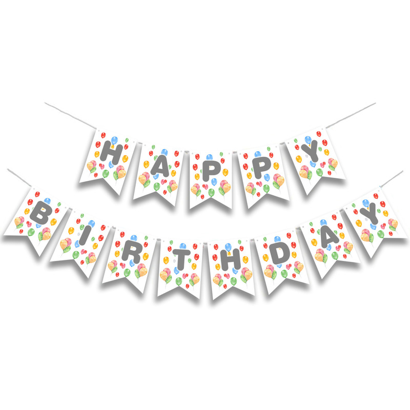Γιρλάντα Γράμματα Happy Birthday Pastel Happy Birthday
