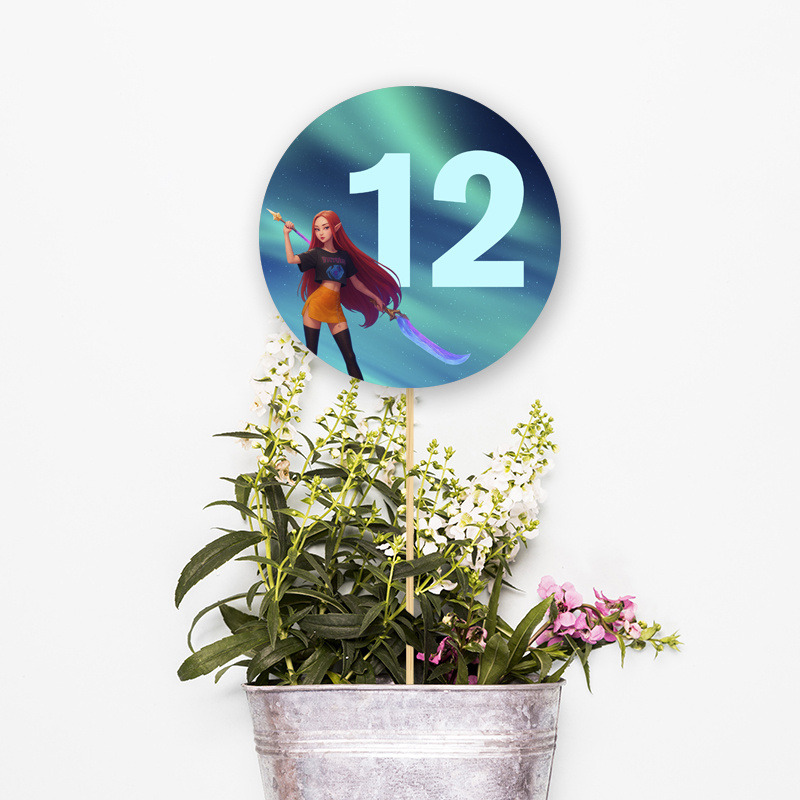 Αρίθμηση τραπεζιού K-Pop Demon Hunters κύκλος 13cm