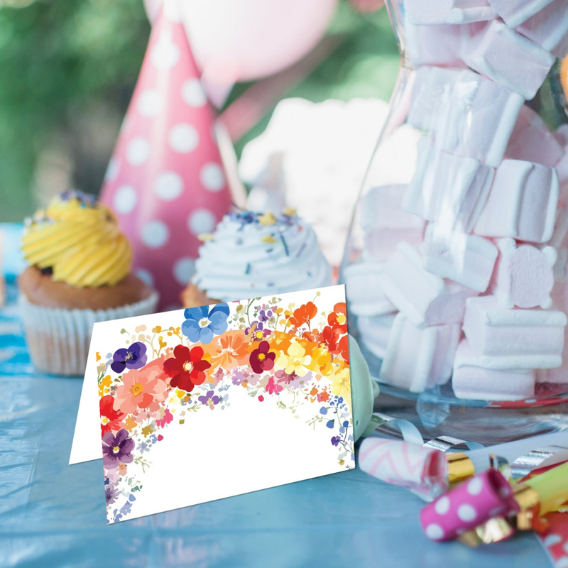 Καρτελάκι Μπουφέ Floral/ 6τμχ