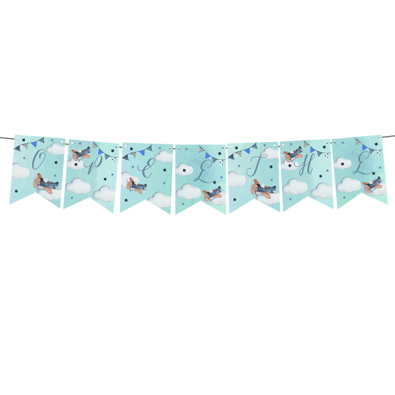 Σημαιάκια με όνομα Αεροπλάνο Vintage