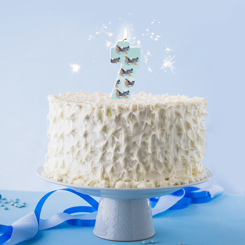 Κερί Νούμερο 7 Αεροπλάνο Vintage