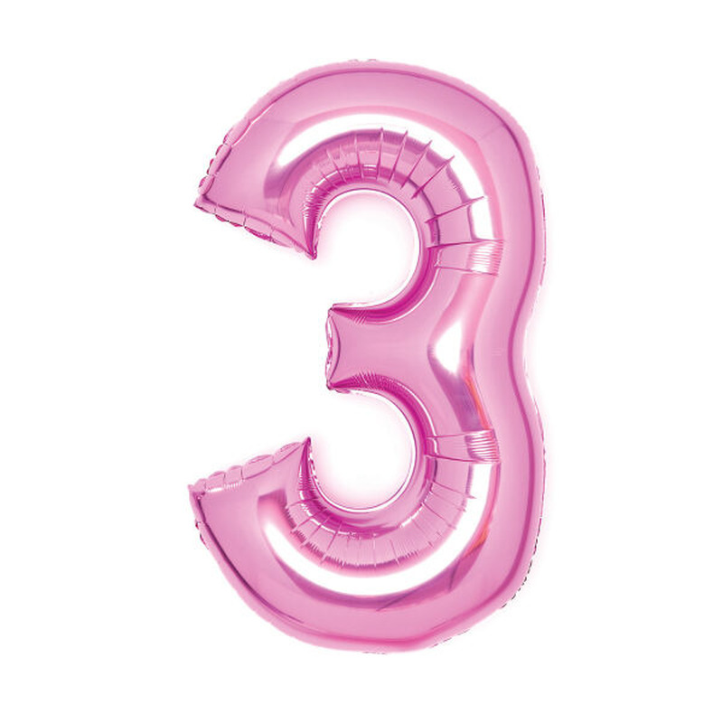 Φοιλ Σχήμα Ροζ  26 Νούμερο 3 / 66εκ ύψος