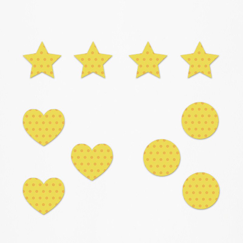 Ξύλινα διακοσμητικά Μέλισσα Pattern mix/ 10τμχ(2cm)