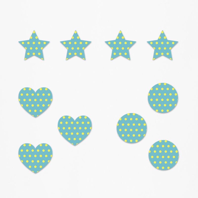 Ξύλινα διακοσμητικά Πινόκιο Pattern mix/ 10τμχ(2cm)