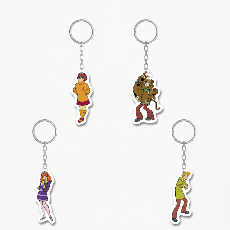 Ξύλινα Μπρελόκ Scooby-Doo 5cm/ 4τμχ