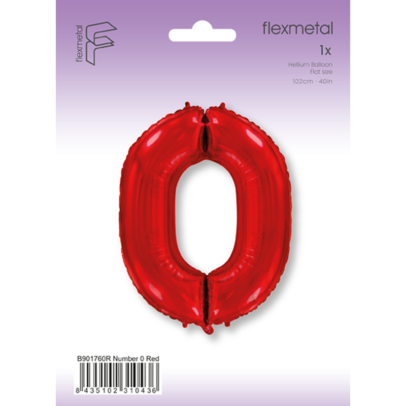 Φοιλ Σχήμα Κόκκινο Νούμερο 0 / 90εκ ύψος