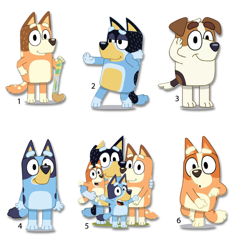 Διακοσμητική φιγούρα Bluey 10cm Ξύλινη/1τμχ