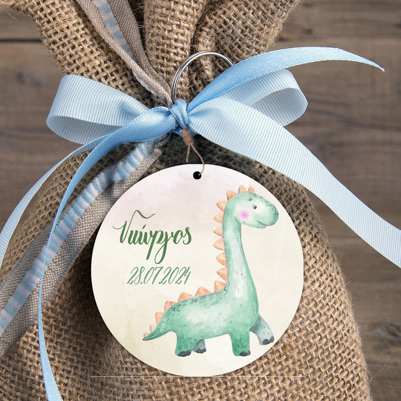 Ξύλινη φιγούρα Baby Dino για μπομπονιέρα