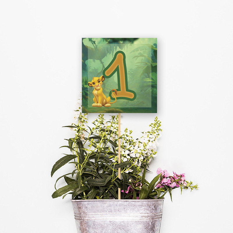 Αρίθμηση τραπεζιού Lion King τετράγωνο