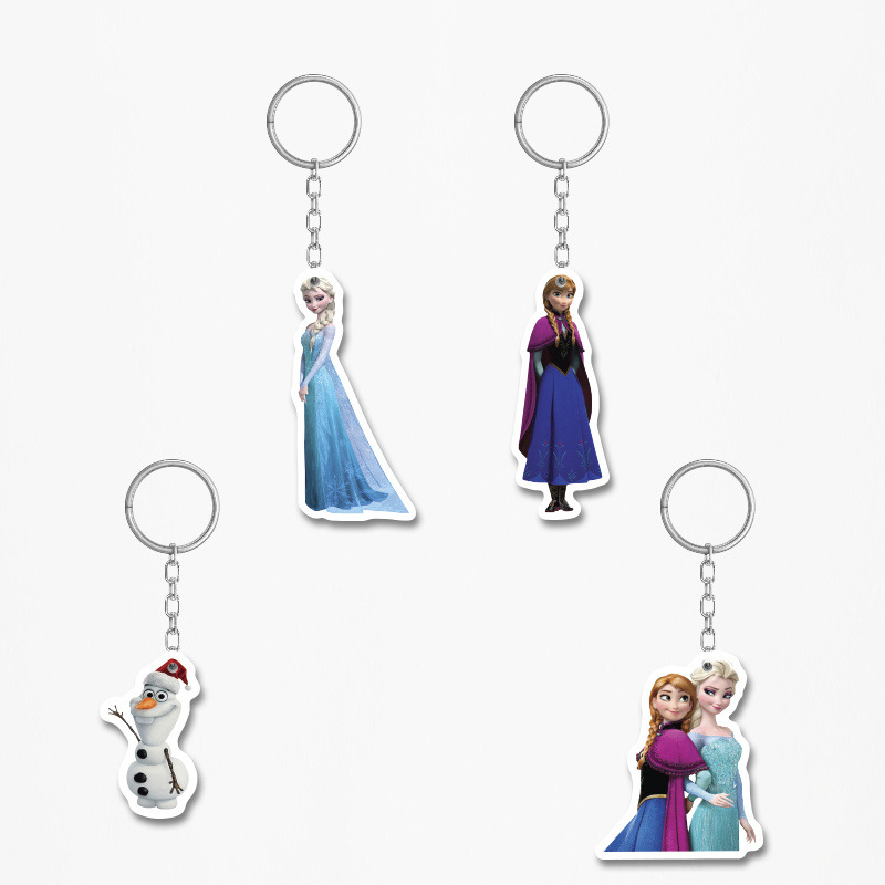 Ξύλινα Μπρελόκ Frozen 5cm/ 4τμχ