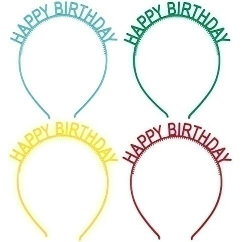 Τιάρα Ασορτί Happy Birthday / 4 τεμ