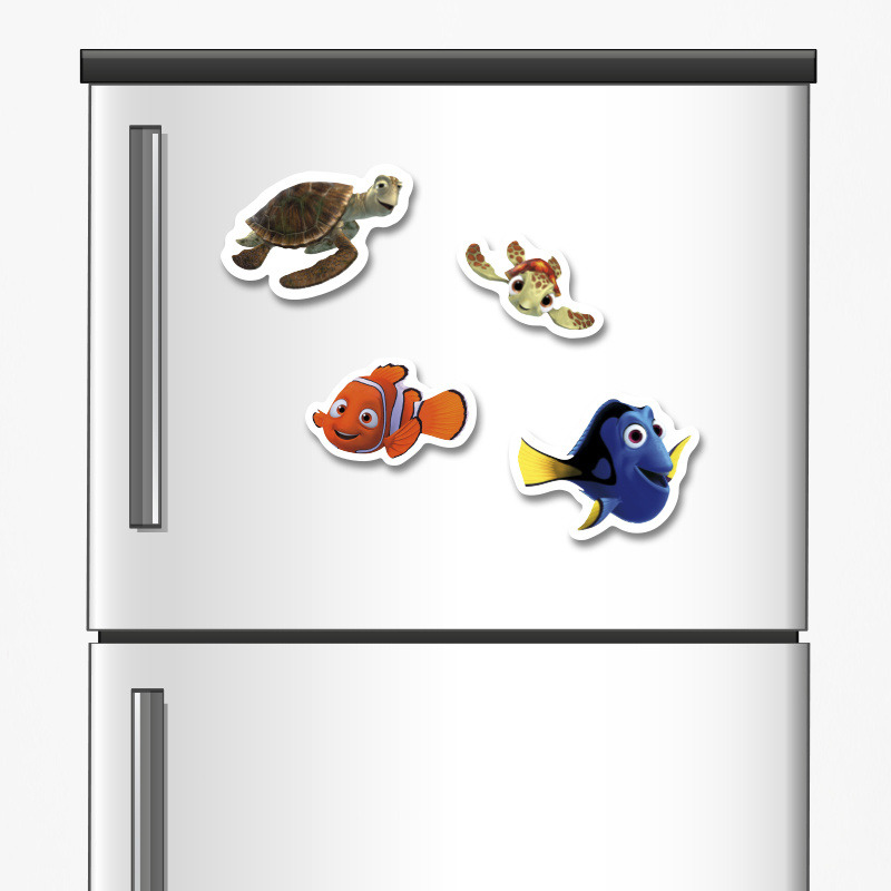 Ξύλινα μαγνητάκια Nemo 5cm/ 4τμχ