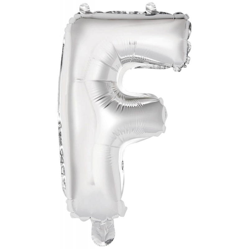 Μπαλόνι Φοιλ Μίνι Γράμμα F Ασημί