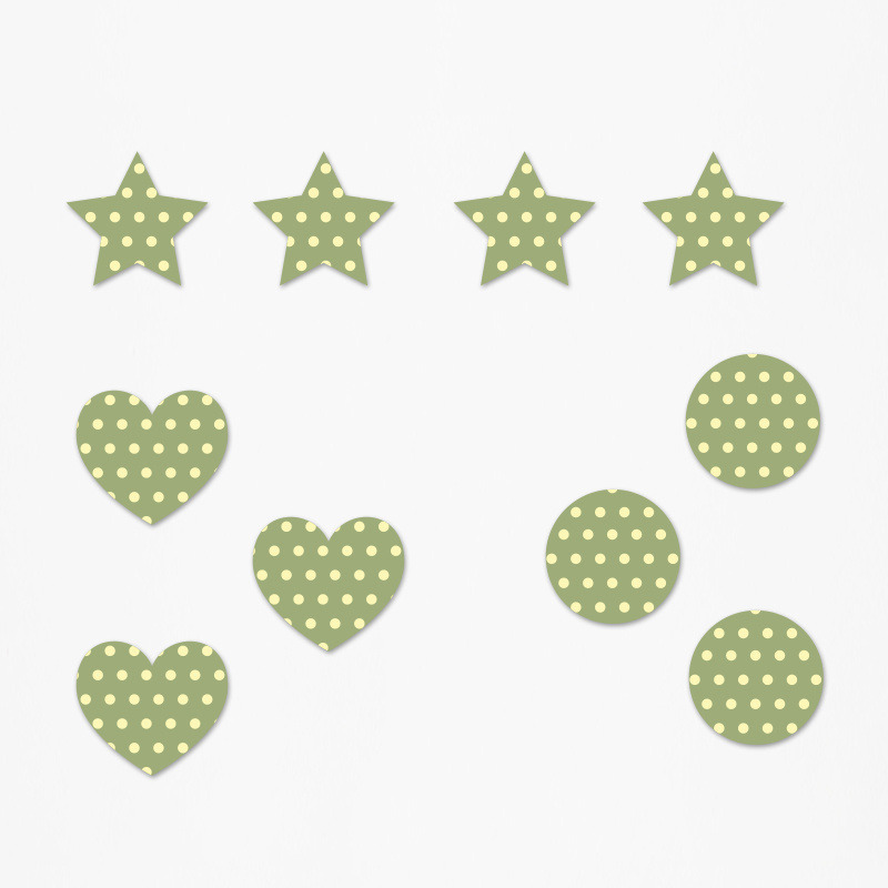 Ξύλινα διακοσμητικά Τιγράκι με Κορώνα Pattern mix/ 10τμχ(2cm)