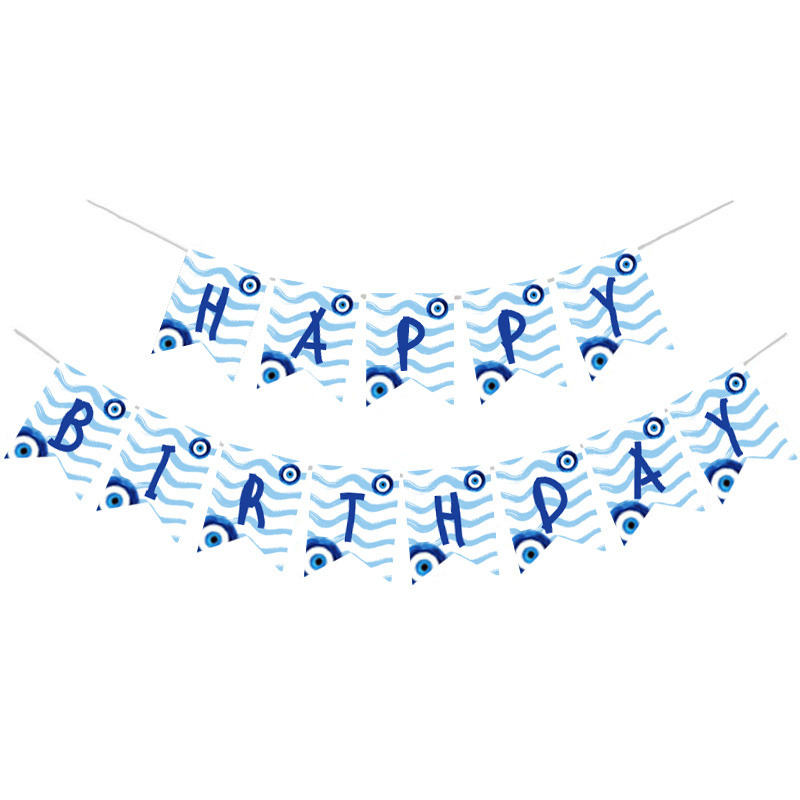 Γιρλάντα Γράμματα Μάτι Αγόρι Happy Birthday