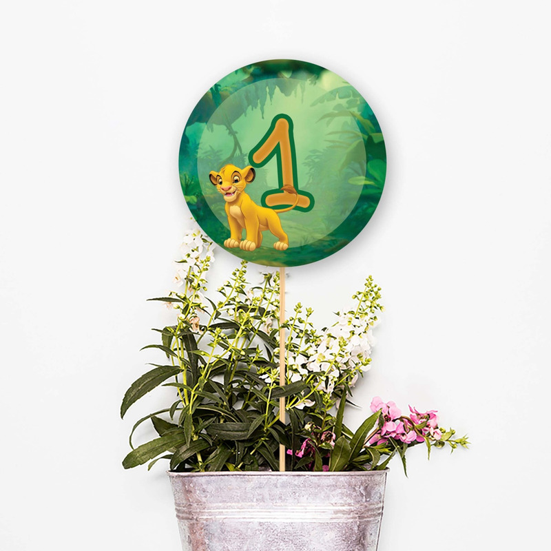 Αρίθμηση τραπεζιού Lion King κύκλος 13cm