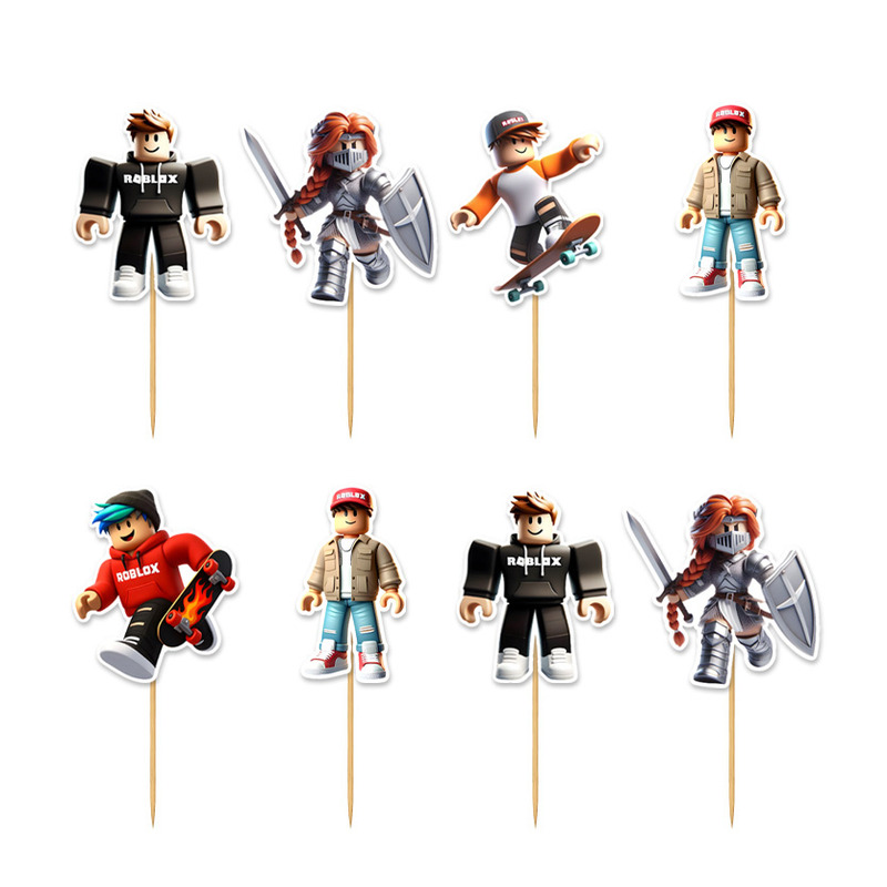 Cupcake toppers Roblox 10cm / 8τμχ