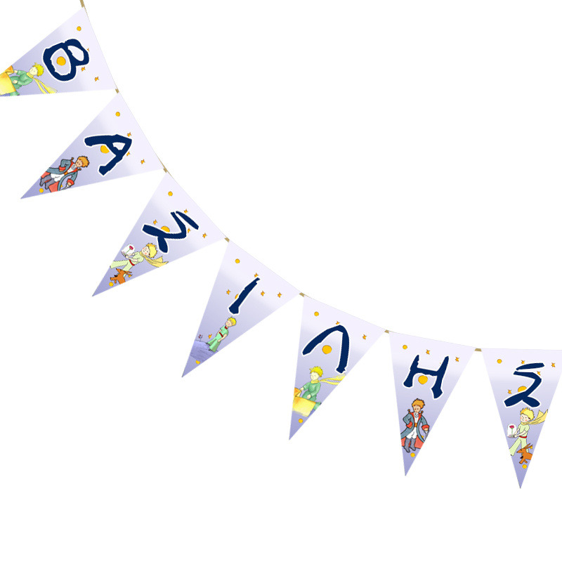 Σημαιάκια με όνομα Μικρός Πρίγκιπας τρίγωνα