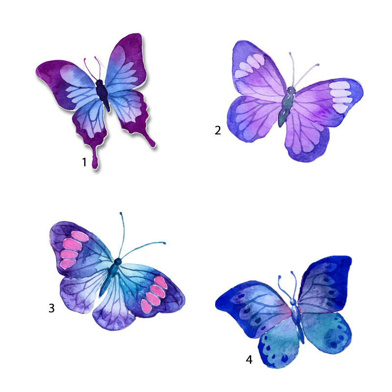 Διακοσμητική φιγούρα Πεταλούδες 10cm Ξύλινη/1τμχ