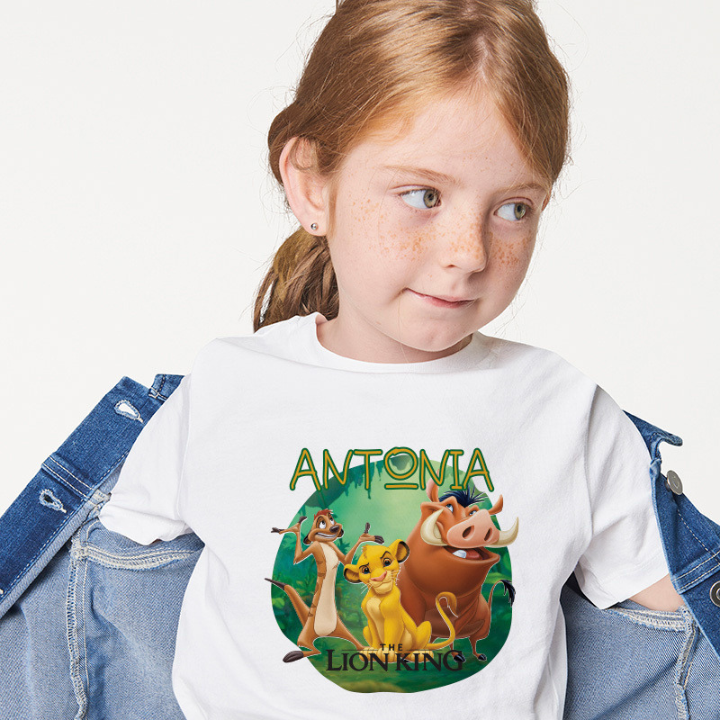 Παιδικό T-shirt Lion King για κορίτσι με όνομα