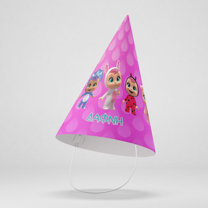 Καπελάκια πάρτυ με όνομα Κλαψουλίνια / 8τμχ