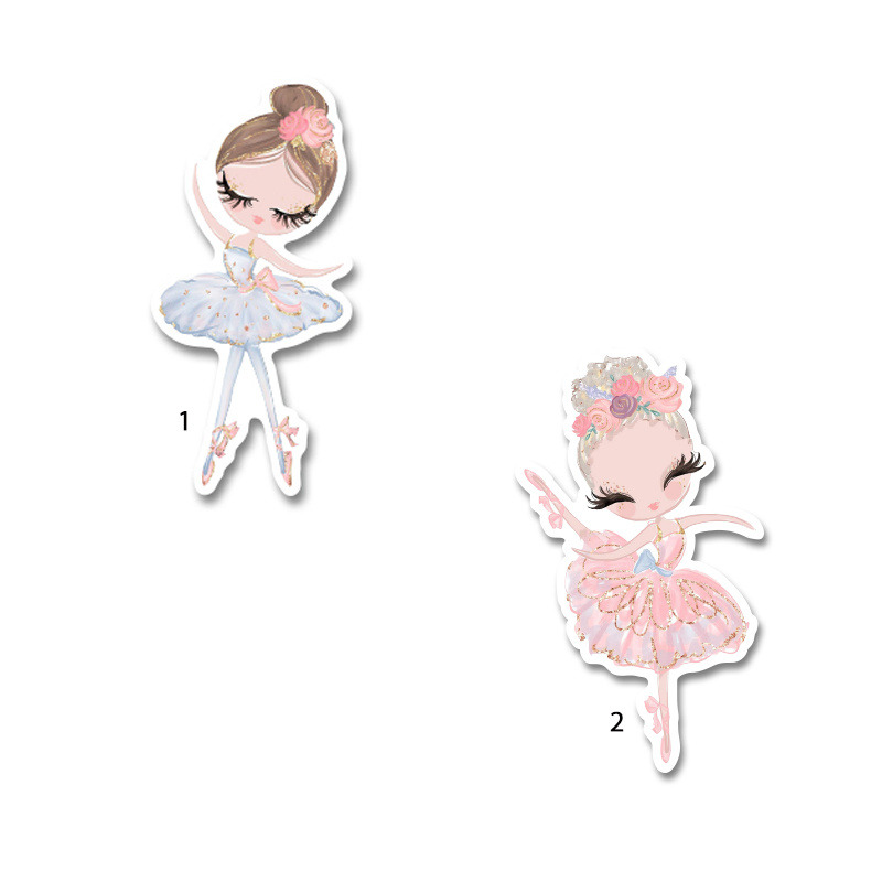 Διακοσμητική φιγούρα Μπαλαρίνα Pastel 10cm Ξύλινη/1τμχ