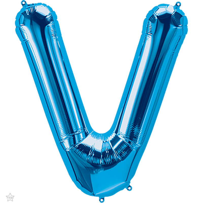 Μπαλόνι Φοιλ Γράμμα  V  Μπλε 34/ 86εκ