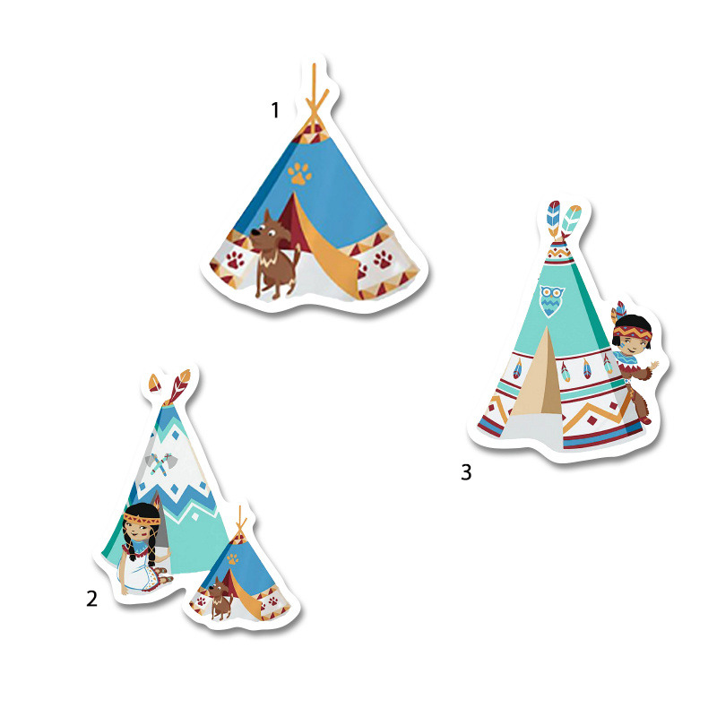 Διακοσμητική φιγούρα Ινδιάνος 10cm Ξύλινη/1τμχ