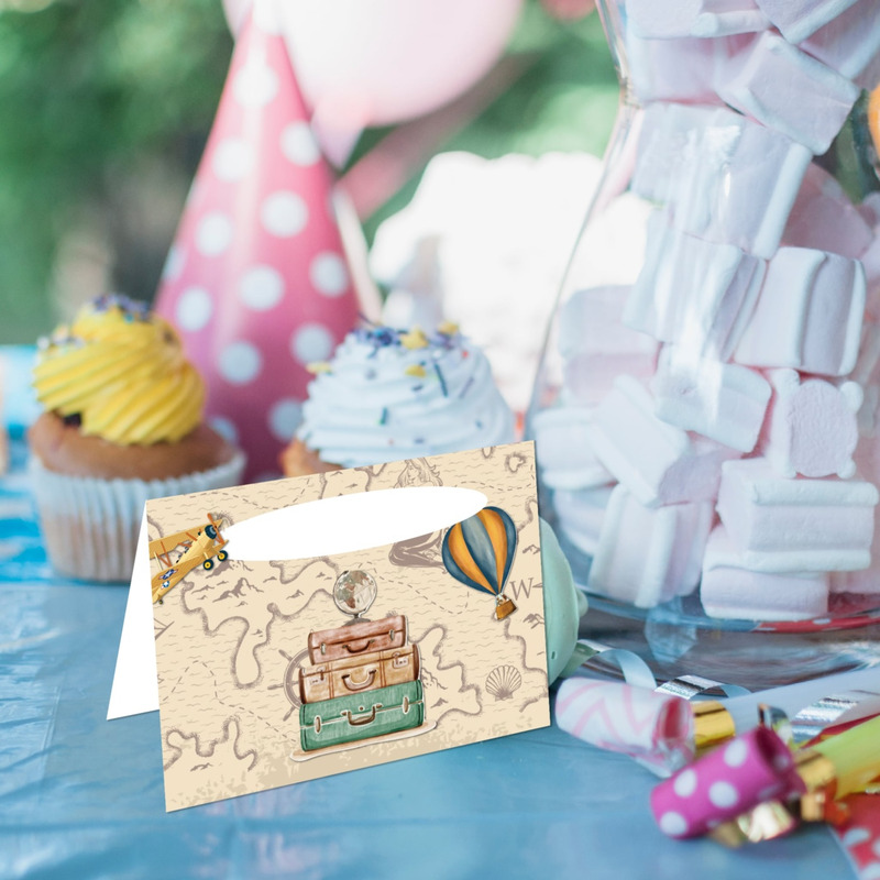 Καρτελάκι Μπουφέ Ταξίδια/ 6τμχ