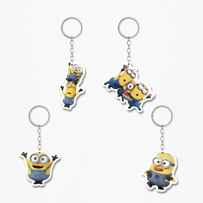 Ξύλινα Μπρελόκ Minions 5cm/ 4τμχ