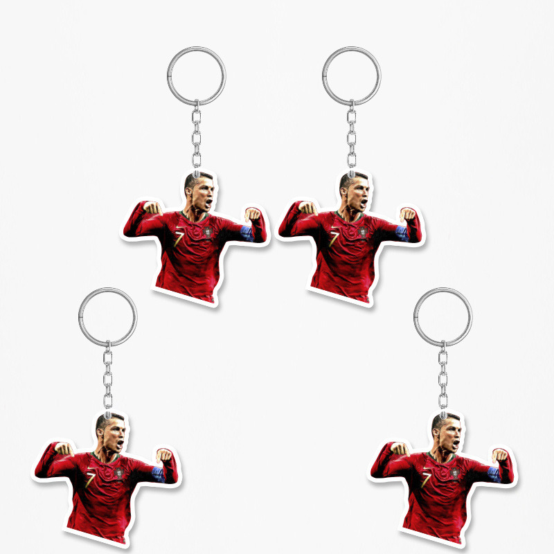 Ξύλινα Μπρελόκ Ronaldo 5cm/ 4τμχ