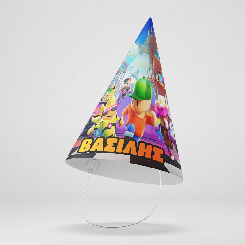 Καπελάκια πάρτυ με όνομα Stumble Guys / 8τμχ