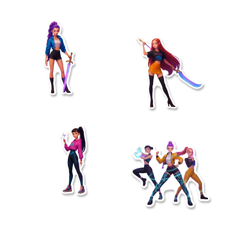 Αυτοκόλλητα K-Pop Demon Hunters 5cm / 8τμχ