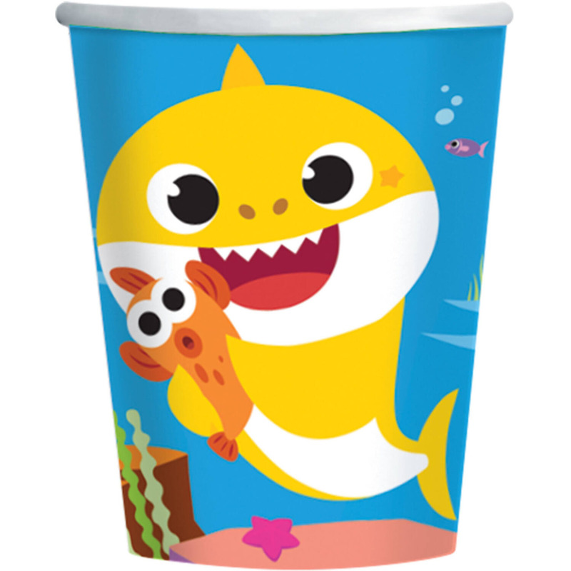 Ποτήρια Baby Shark 250 ml / 8 τμχ
