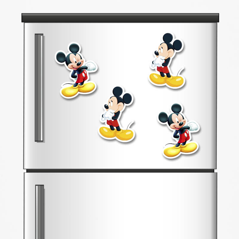 Ξύλινα μαγνητάκια Mickey 5cm/ 4τμχ