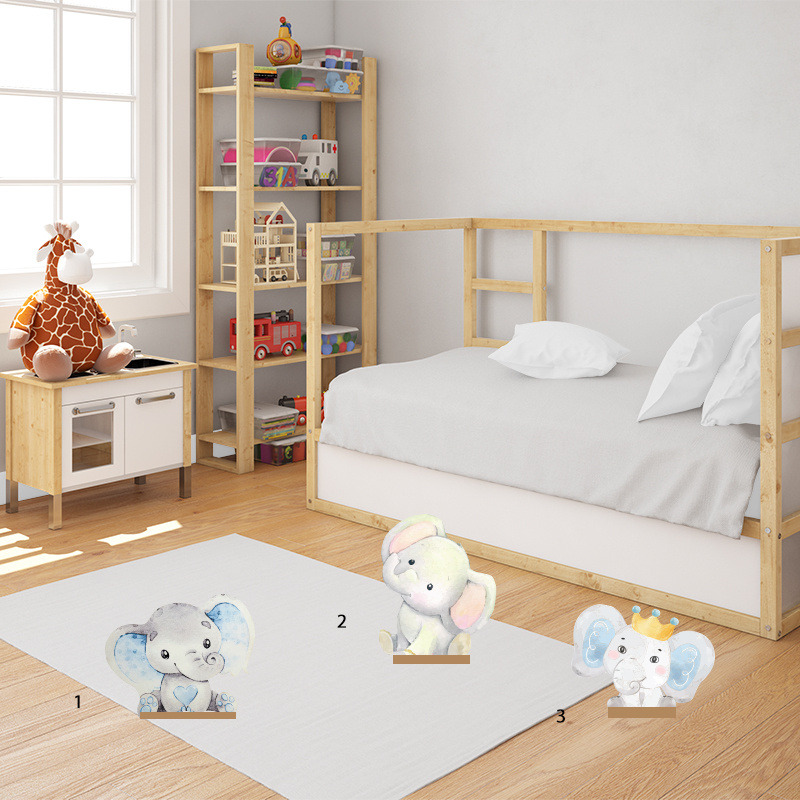 Διακοσμητική φιγούρα Ελεφαντάκι 20cm Ξύλινη με βάση/1 τμχ